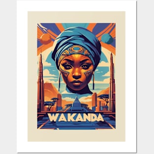 Retro Design Wakanda Posters and Art